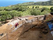 Ricky Working on North End of Third Terraced Wall, Sept. 1, 2009