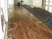 Acacia Hardwood Flooring Being Installed in Great Room, April 22, 2009