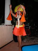 Hula Dancer at Backyard Hawaiian Luau, July, 2006