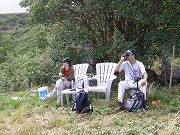Barbara and Ananda Looking at Whales