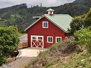 Barn Viewed from Hill Above, May 10, 2010