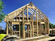 Rafters Up, Back Side of Barn, February 5, 2010