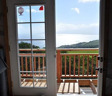 Maui Barn Balcony under Construction and French Doors