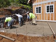 Concrete Poured Behind Workshop, February 23, 2010