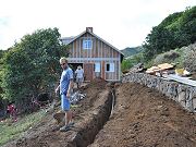 24-inch Deep Trench Dug to Barn for Electrical Power, February 19, 2010