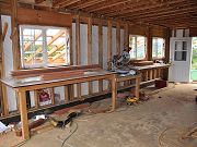 First Workbench with Compound Miter Saw, February 22, 2010