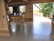 Barn Floor with Epoxy Clear Coat, June 9, 2010