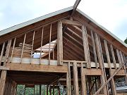 Barn Roof Sheeted, February 8, 2010