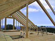 Second Floor of Barn. Hole is for Dormer, February 6, 2010