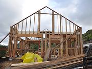 Fourth Wall Up, Floor Joists Started, February 3, 2010