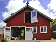 Barn with Front Doors Open, May 10, 2010