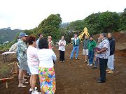 Rev. Adam Gomes with friends at Hawaiian Blessing on April 3, 2008