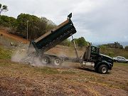 Delivery of 14 Tons of Blue Rock for Planters and Walls