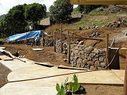 Blue Rock Wall in Front, Oct. 23, 2009