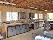 Cabinets Installed in Barn, June 2, 2010