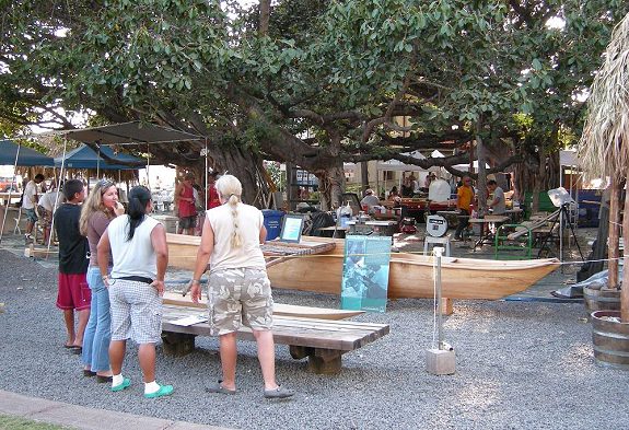 Marshall Islands Outrigger Canoe, Silent Auction for Lahaina Cultural Heritage Programs during 2008 International Festival of Canoes in Lahaina