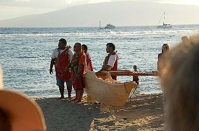 Marshall Islands Outrigger Canoe, 2007 International Festival of Canoes in Lahaina