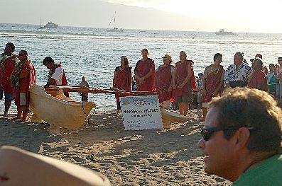 Marshall Islands Outrigger Canoe, 2007 International Festival of Canoes in Lahaina