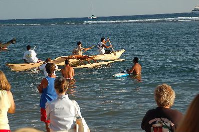 Marshall Islands Outrigger Canoe, 2007 International Festival of Canoes in Lahaina