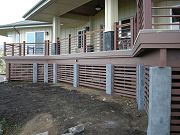 Columns Under House Getting Textured, Oct. 29, 2009