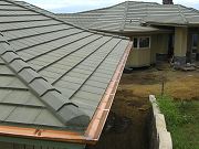 Solid Copper Gutters on Roof. June 16, 2009