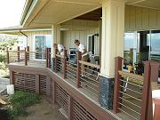 Twins Craig and Dean Working on Lanai Railing, Sept. 2, 2009