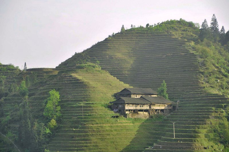 Inspiration for Terraced Rock Walls, Dragon's Backbone Rice Terraces, Dazhai, China