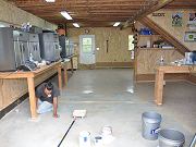 Epoxy Coating Barn Floor, June 5, 2010