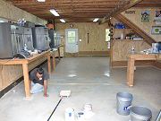 Epoxy Coating Barn Floor, June 5, 2010