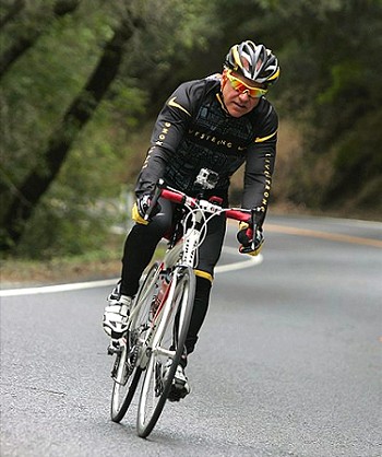 Eric Newman riding in Napa Valley