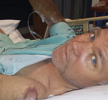 Eric Newman recovering after a cycling crash and a broken hip