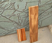 Detail of Fern Green Granite with Flooring and Cabinet Samples Jurassic Stone Works, Maui