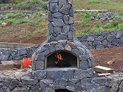 First Fire in Outdoor Pizza Oven, November 9, 2010
