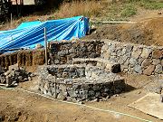 Blue Rock Fire Pit Done, Oct. 31, 2009