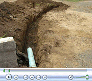 Footing for Driveway Retaining Wall.  May 4, 2009