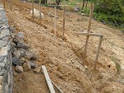 Footing for Third Terraced Wall. May 16, 2009