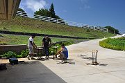 Forming Steel for Hut Footings, Aug. 3, 2011