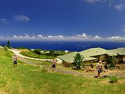 Four Erics in Front of House Panorama, August 25, 2012