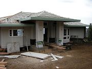 Another View of Front Entrance with Facia Painted