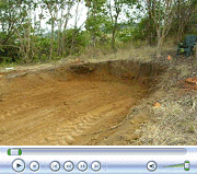 Video of Grading for Second Shed July 2008
