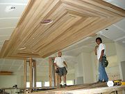 Installation of Cedar Ceiling in Great Room.  April 2, 2009