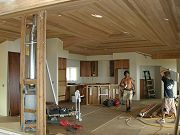 Great Room with Kitchen Cabinets being Installed. May 15, 2009