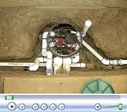 Irrigation By Garage.  August 24, 2010