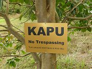 My Kapu or No Trespassing Sign