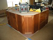 Kitchen Island Cabinets being Installed. May 18, 2009