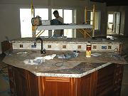 Kitchen Island and Backsplash, August 19, 2009