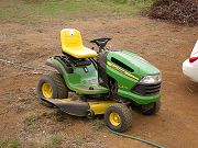 New Riding Lawnmower in Lower Clearing in August, 2008