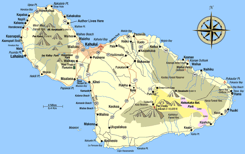 Map of Maui