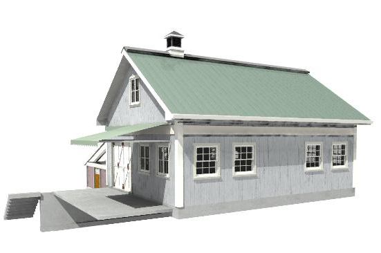 Preliminary Cad Rendering of Workshop