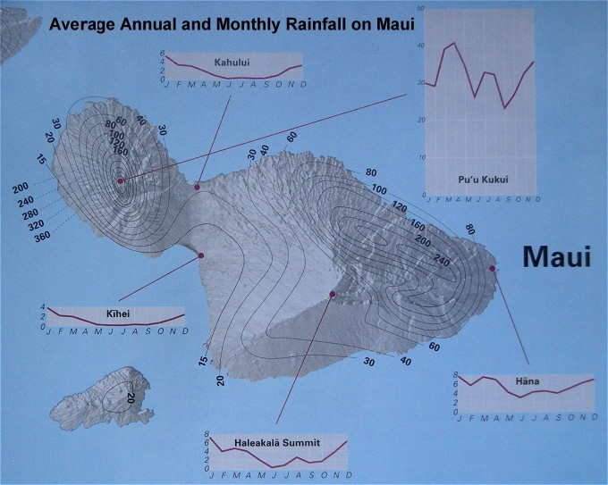 Maui Rain Map